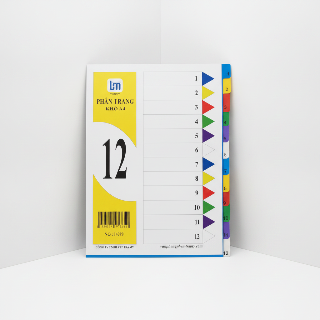 Chia file nhựa 12 màu